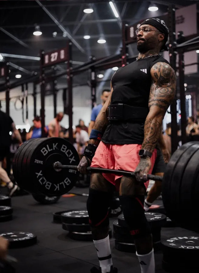 Sao Nelson, athlète Hyrox, en soulevé de terre