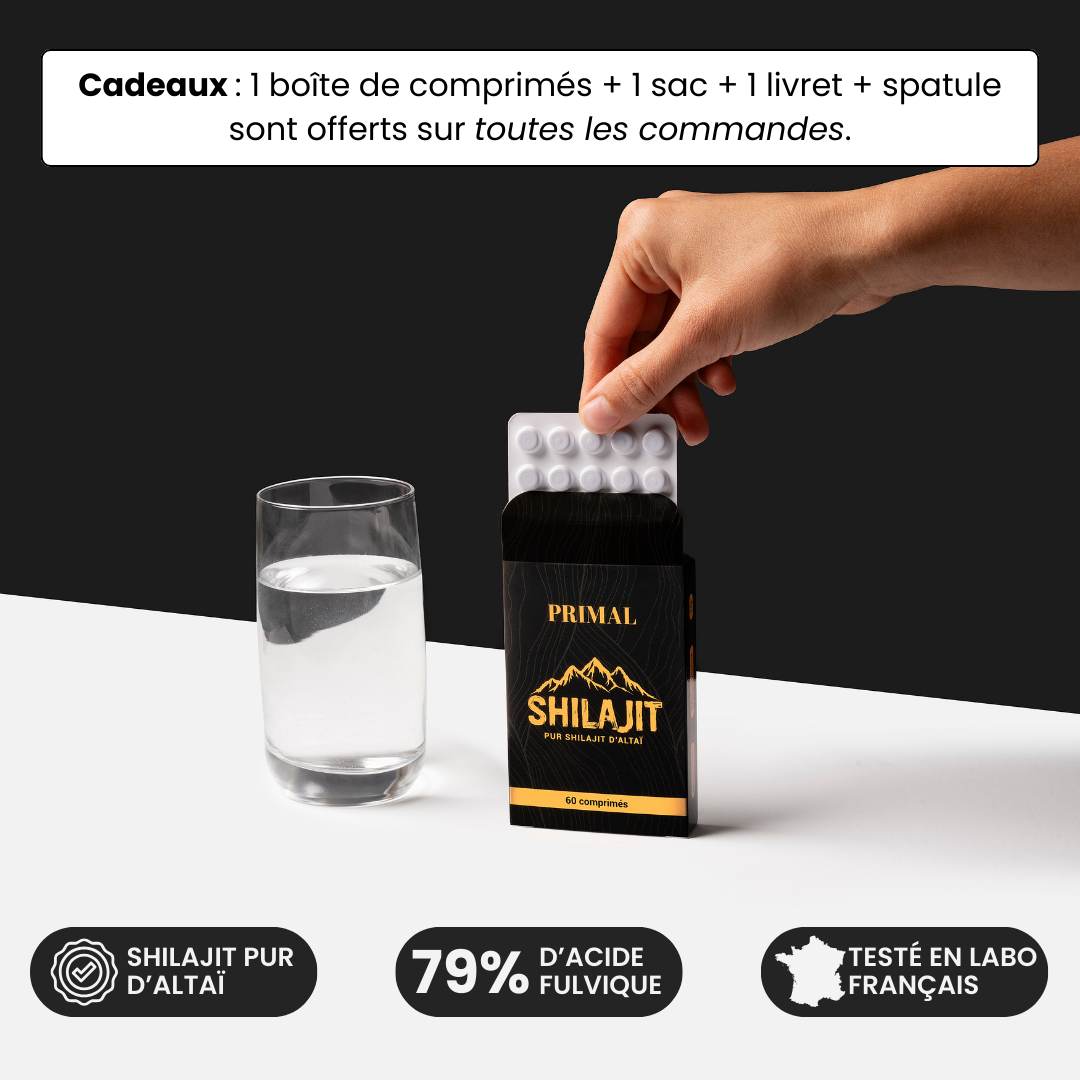 Comprimés de Shilajit Primal